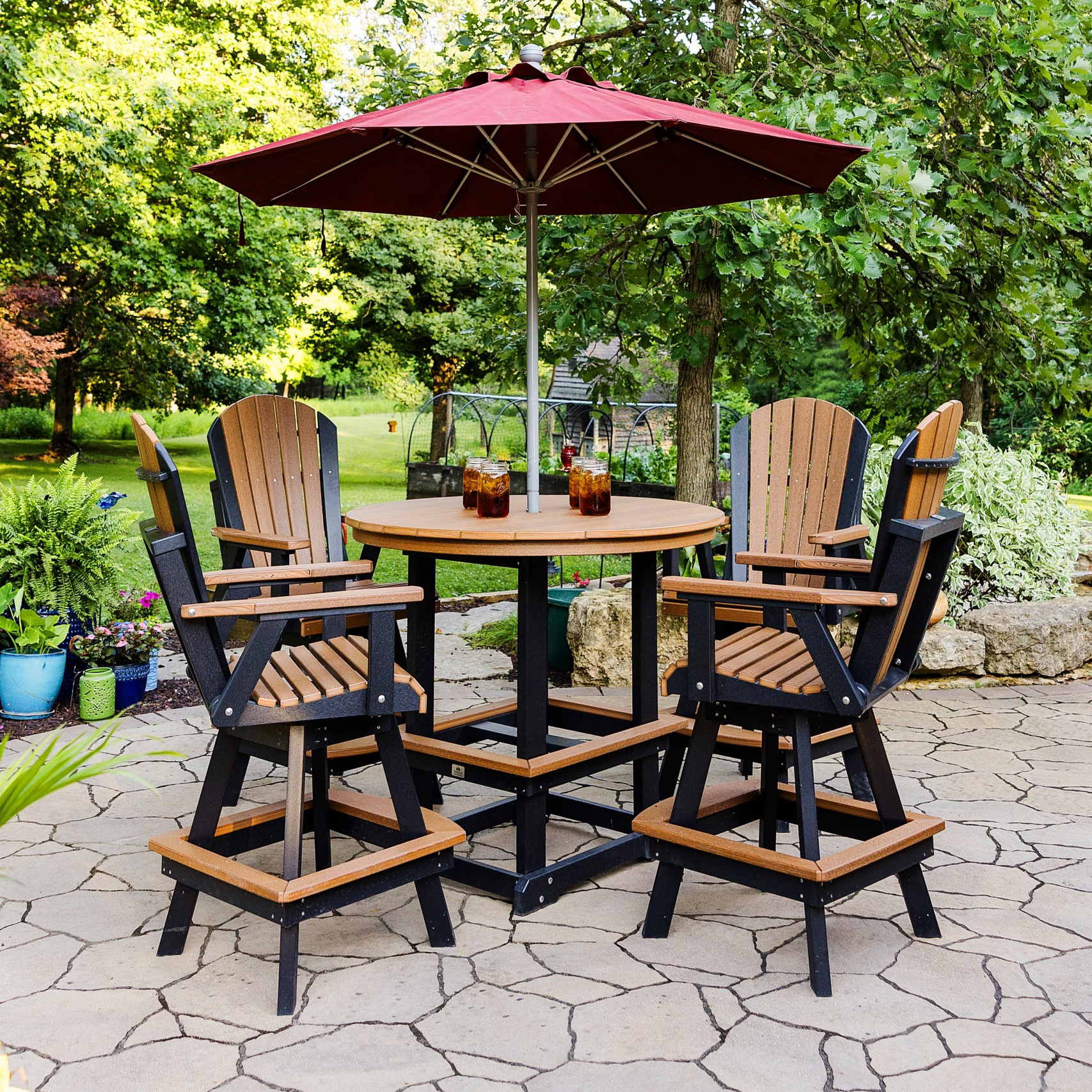 Round Bar Table Set